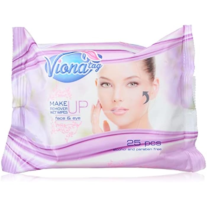 Viona make up remover wipes - 25 wipes - Image 1